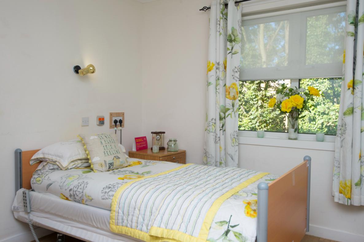 bedroom decorated with yellow furniture