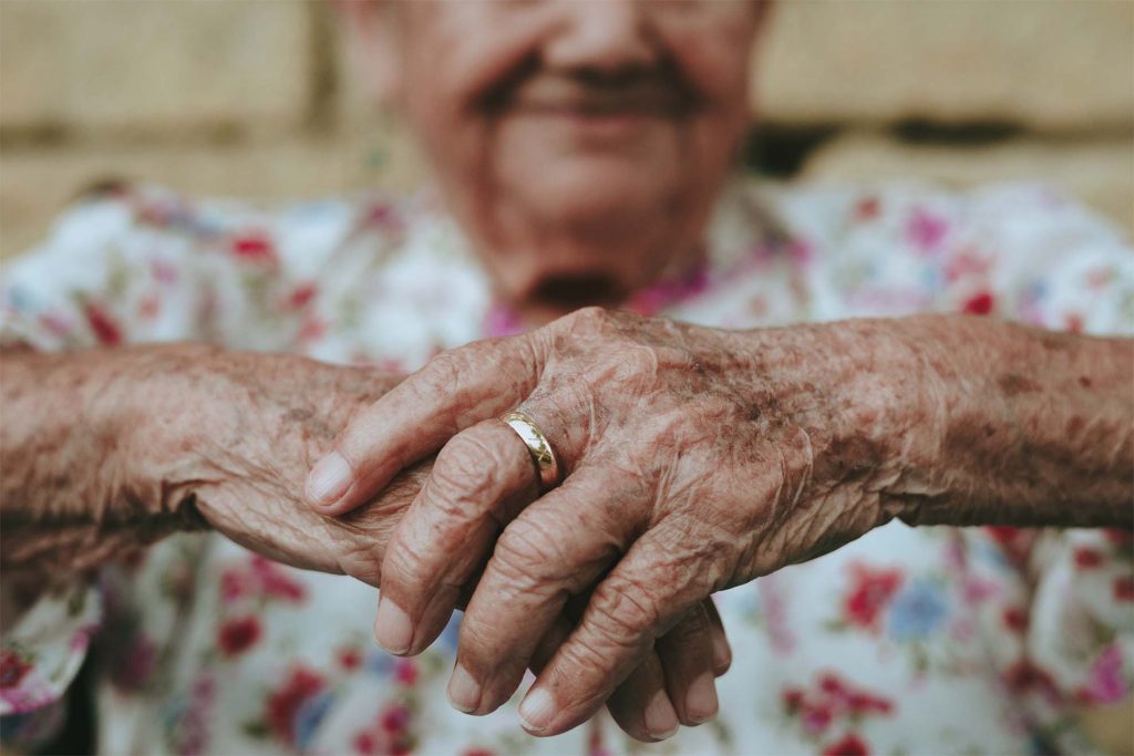 elderly hands