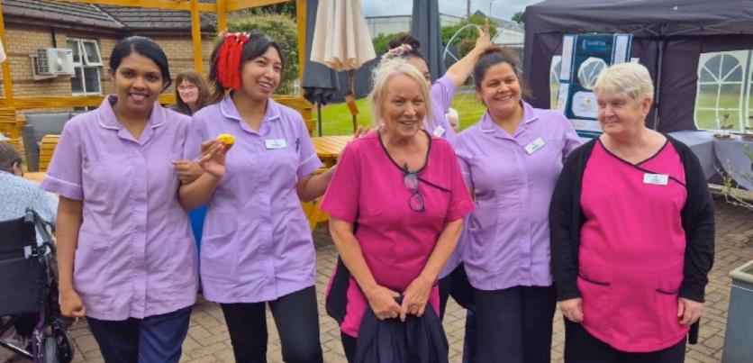 cares and nurses celebrating Glad to Care Week